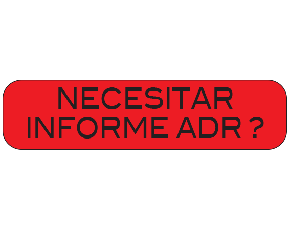 A-200-ES1 Red 3/8" x 1-1/2" Pharmacy Auxiliary Labels for Prescription Containers - Spanish Version - With Imprint: (Spanish) NEED / ADR REPORT...