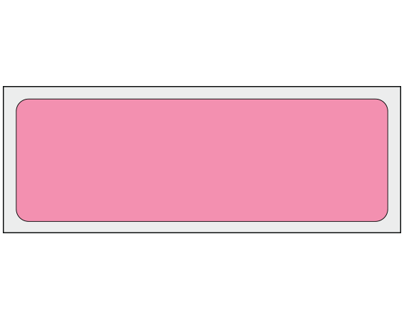 ADS-1-111 Rose 1" x 3" Multi-Purpose Removable Blank Labels - Flexible