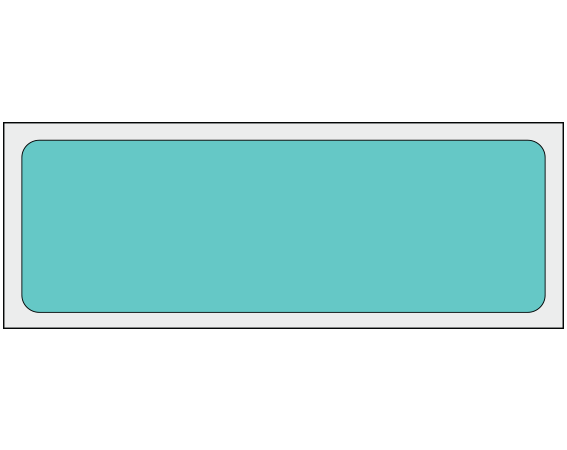 ADS-1-161 Aqua 1" x 3" Multi-Purpose Removable Blank Labels - Flexible