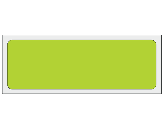 ADS-1-171 Chartreuse 1" x 3" Multi-Purpose Removable Blank Labels - Flexible
