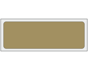Gold 1" x 3" Multi-Purpose Removable Blank Labels - Standard