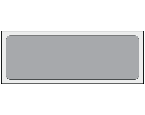 ADS-1-191 Silver 1" x 3" Multi-Purpose Removable Blank Labels - Flexible
