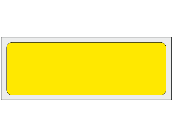 ADS-1-21 Yellow 1" x 3" Multi-Purpose Removable Blank Labels - Flexible