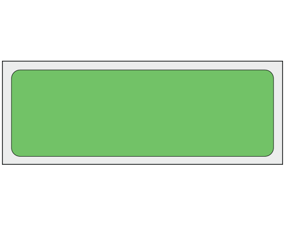 ADS-1-31 Green 1" x 3" Multi-Purpose Removable Blank Labels - Flexible