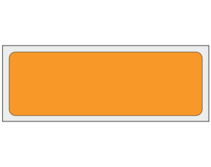 Orange 1" x 3" Multi-Purpose Removable Blank Labels - Standard
