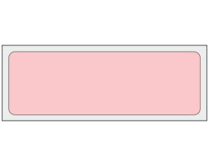 Pink 1" x 3" Multi-Purpose Removable Blank Labels - Standard