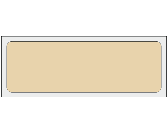 ADS-1-81 Tan 1" x 3" Multi-Purpose Removable Blank Labels - Flexible