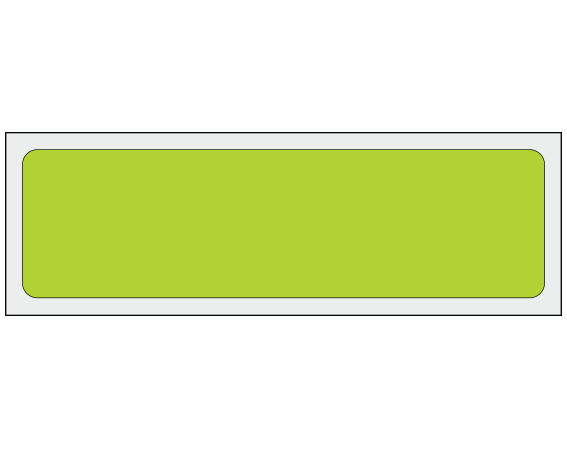 ADS-2-17 Chartreuse 1" x 3-1/2" Multi-Purpose Removable Blank Labels - Standard