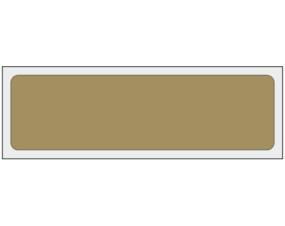 ADS-2-18 Gold 1" x 3-1/2" Multi-Purpose Removable Blank Labels - Standard