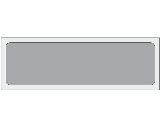 ADS-2-19 Silver 1" x 3-1/2" Multi-Purpose Removable Blank Labels - Standard