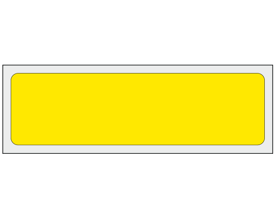 ADS-2-21 Yellow 1" x 3-1/2" Multi-Purpose Removable Blank Labels - Flexible