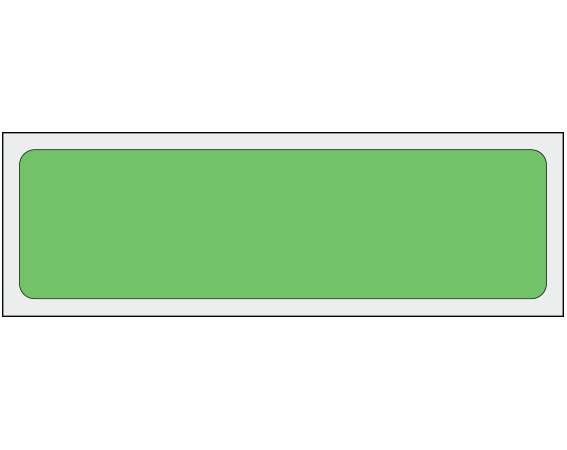 ADS-2-3 Green 1" x 3-1/2" Multi-Purpose Removable Blank Labels - Standard