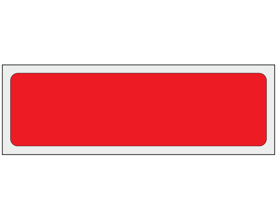 ADS-2-41 Red 1" x 3-1/2" Multi-Purpose Removable Blank Labels - Flexible