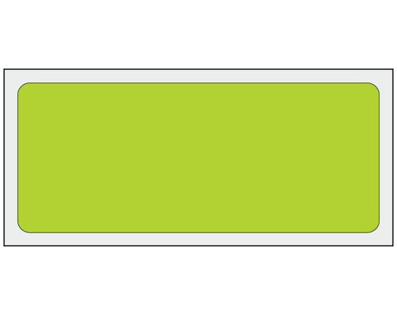 ADS-3-171 Chartreuse 1-1/4" x 3" Multi-Purpose Removable Blank Labels - Flexible
