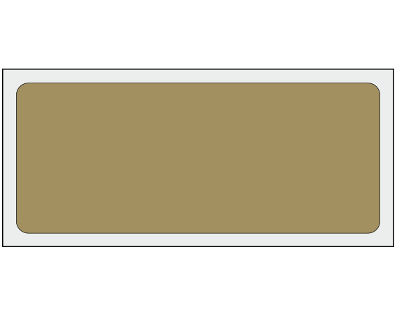 ADS-3-18 Gold 1-1/4" x 3" Multi-Purpose Removable Blank Labels - Standard