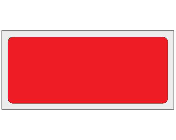 ADS-3-4 Red 1-1/4" x 3" Multi-Purpose Removable Blank Labels - Standard