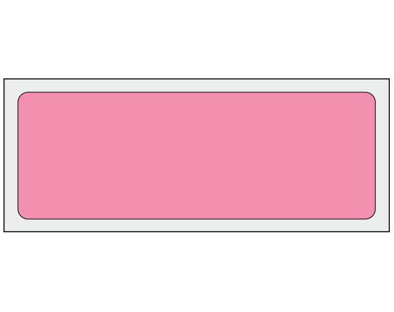 ADS-4-111 Rose 1-1/4" x 3-1/2" Multi-Purpose Removable Blank Labels - Standard