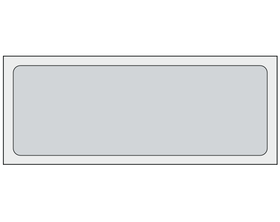 ADS-4-141 Gray 1-1/4" x 3-1/2" Multi-Purpose Removable Blank Labels - Flexible