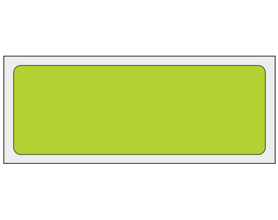 ADS-4-171 Chartreuse 1-1/4" x 3-1/2" Multi-Purpose Removable Blank Labels - Flexible