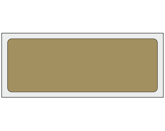 ADS-4-18 Gold 1-1/4" x 3-1/2" Multi-Purpose Removable Blank Labels - Standard