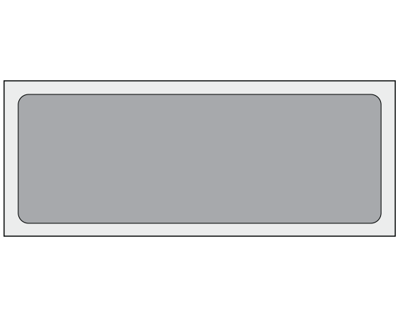 ADS-4-19 Silver 1-1/4" x 3-1/2" Multi-Purpose Removable Blank Labels - Standard