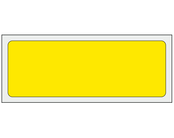 ADS-4-2 Yellow 1-1/4" x 3-1/2" Multi-Purpose Removable Blank Labels - Standard