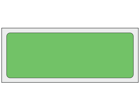 ADS-4-3 Green 1-1/4" x 3-1/2" Multi-Purpose Removable Blank Labels - Standard