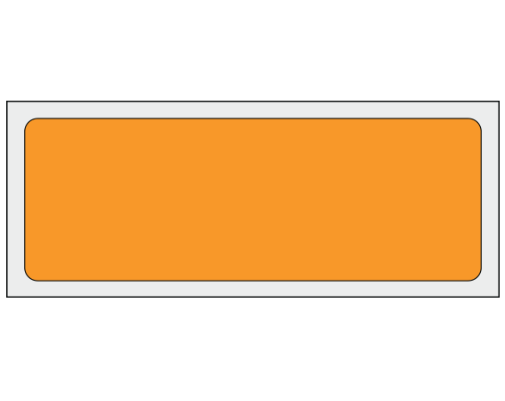ADS-4-51 Orange 1-1/4" x 3-1/2" Multi-Purpose Removable Blank Labels - Flexible