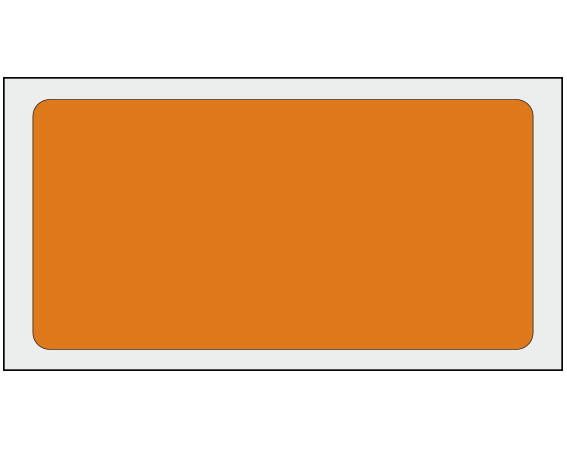 ADS-5-10 Copper 1-1/2" x 3" Multi-Purpose Removable Blank Labels - Standard