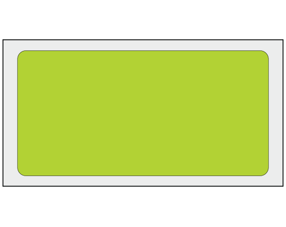ADS-5-171 Chartreuse 1-1/2" x 3" Multi-Purpose Removable Blank Labels - Flexible
