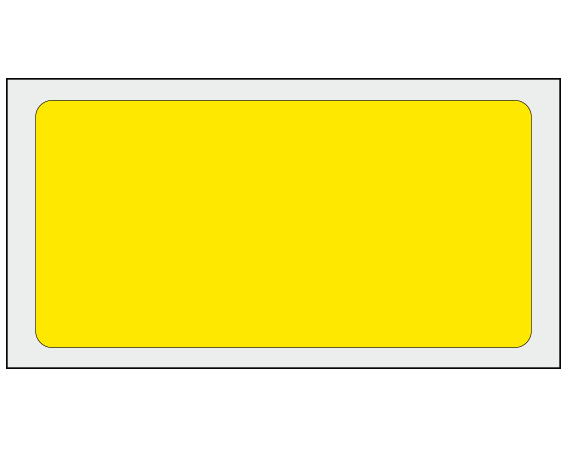ADS-5-21 Yellow 1-1/2" x 3" Multi-Purpose Removable Blank Labels - Flexible
