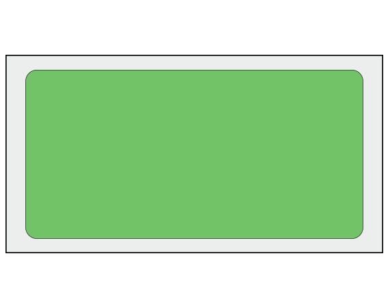ADS-5-31 Green 1-1/2" x 3" Multi-Purpose Removable Blank Labels - Flexible