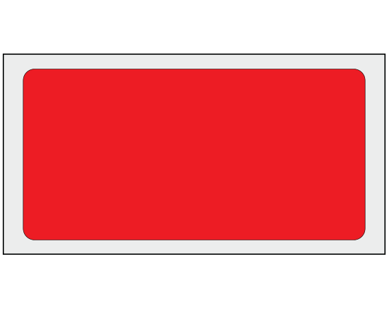 ADS-5-41 Red 1-1/2" x 3" Multi-Purpose Removable Blank Labels - Flexible