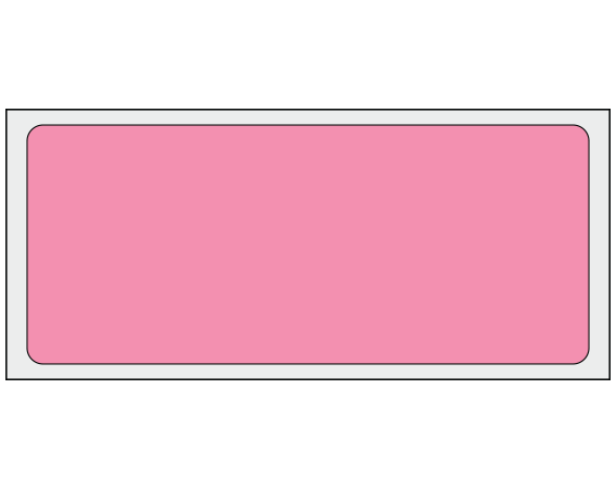 ADS-6-11 Rose 1-1/2" x 3-1/2" Multi-Purpose Removable Blank Labels - Standard