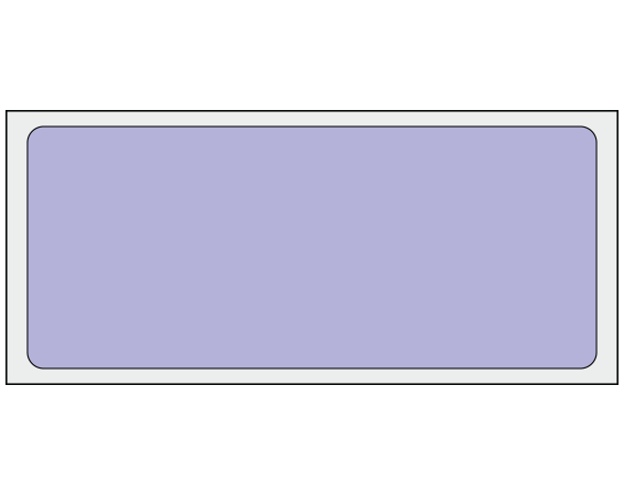 ADS-6-12 Violet 1-1/2" x 3-1/2" Multi-Purpose Removable Blank Labels - Standard