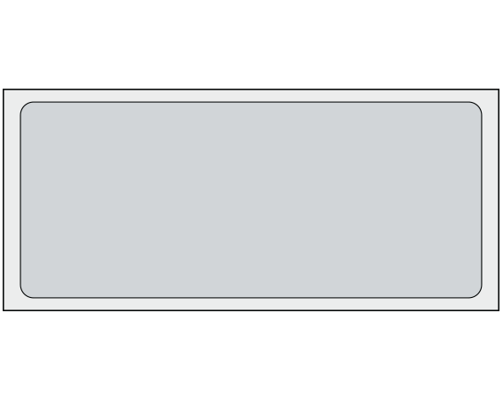 ADS-6-141 Gray 1-1/2" x 3-1/2" Multi-Purpose Removable Blank Labels - Flexible