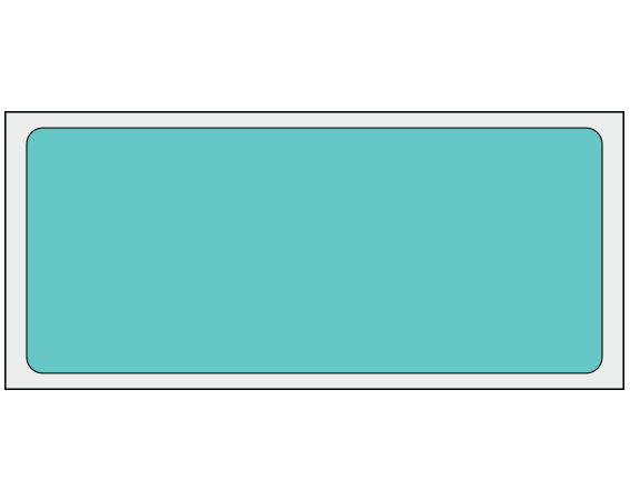 ADS-6-16 Aqua 1-1/2" x 3-1/2" Multi-Purpose Removable Blank Labels - Standard