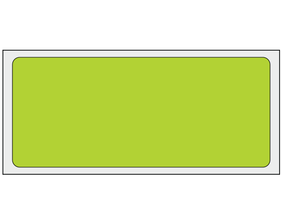 ADS-6-171 Chartreuse 1-1/2" x 3-1/2" Multi-Purpose Removable Blank Labels - Flexible