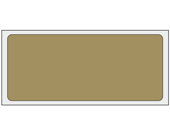 ADS-6-181 Gold 1-1/2" x 3-1/2" Multi-Purpose Removable Blank Labels - Standard