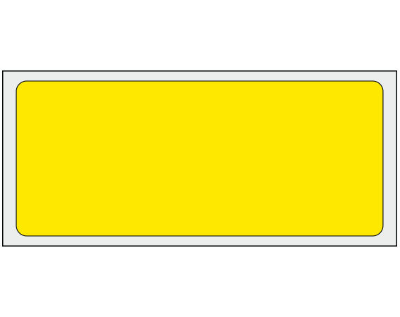 ADS-6-21 Yellow 1-1/2" x 3-1/2" Multi-Purpose Removable Blank Labels - Flexible