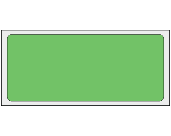 ADS-6-31 Green 1-1/2" x 3-1/2" Multi-Purpose Removable Blank Labels - Flexible