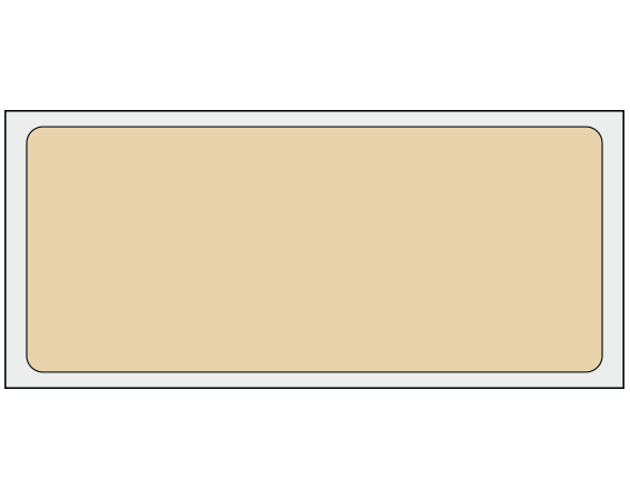 ADS-6-81 Tan 1-1/2" x 3-1/2" Multi-Purpose Removable Blank Labels - Flexible