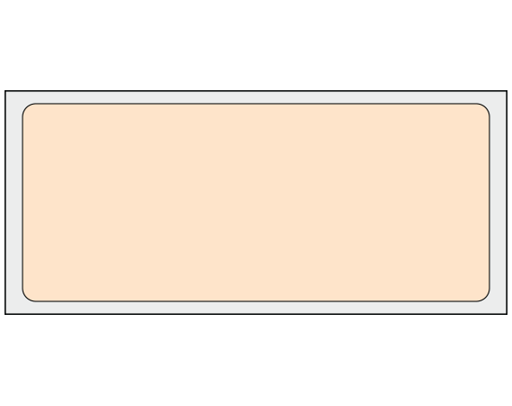 ADS-6-92 Salmon 1-1/2" x 3-1/2" Multi-Purpose Removable Blank Labels - Standard