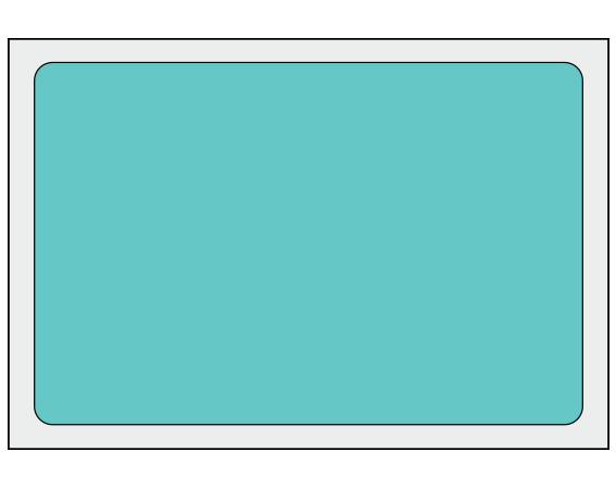 ADS-7-161 Aqua 2" x 3" Multi-Purpose Removable Blank Labels - Flexible