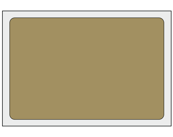 ADS-7-18 Gold 2" x 3" Multi-Purpose Removable Blank Labels - Standard