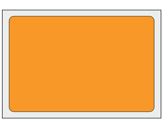 ADS-7-51 Orange 2" x 3" Multi-Purpose Removable Blank Labels - Standard