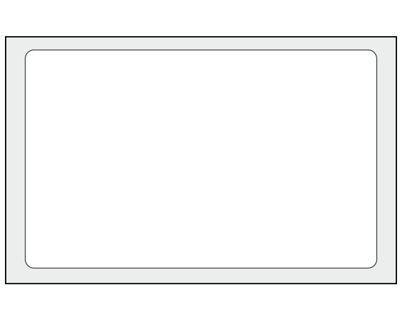 ADS-8-1 White 2-1/2" x 4" Multi-Purpose Removable Blank Labels - Standard