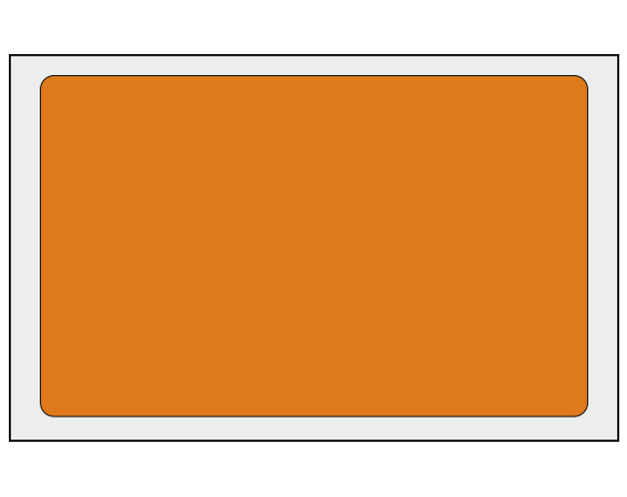 ADS-8-101 Copper 2-1/2" x 4" Multi-Purpose Removable Blank Labels - Flexible