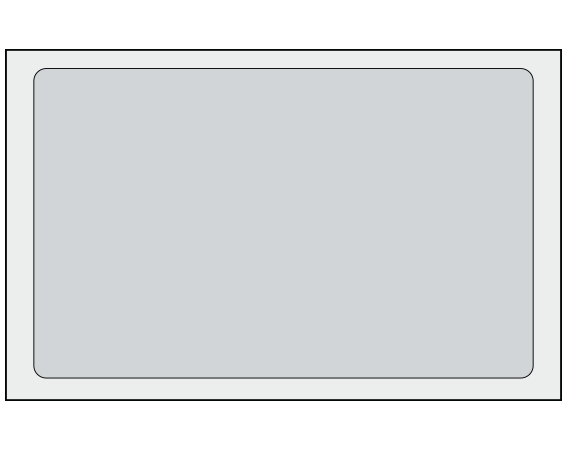 ADS-8-14 Gray 2-1/2" x 4" Multi-Purpose Removable Blank Labels - Standard