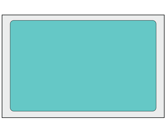 ADS-8-16 Aqua 2-1/2" x 4" Multi-Purpose Removable Blank Labels - Standard